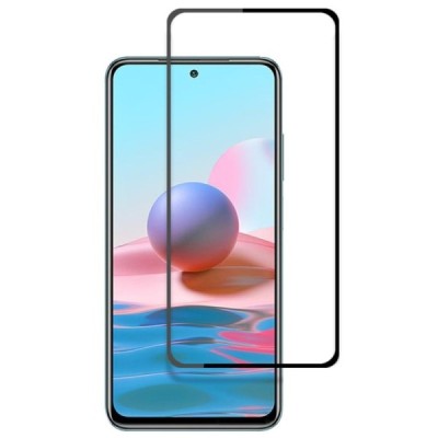 Xiaomi Redmi 10 Mocolo 2.5D Tempered Glass melns ekrāna aizsargstikls | Vacins.lv
