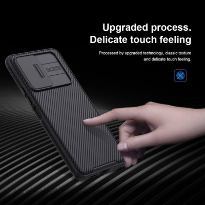 Samsung Galaxy A53 5G (SM-A536B) „Nillkin“ CamShield melns apvalks | vacins.lv