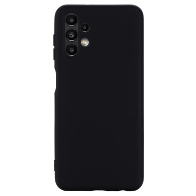 Samsung Galaxy A13 4G (SM-A135F, SM-A137F) Shell (TPU) твердый силиконовый чехол - чёрный | Vacins.lv