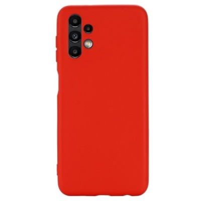 Samsung Galaxy A13 4G (SM-A135F, SM-A137F) Shell (TPU) твердый силиконовый чехол - красный | Vacins.lv