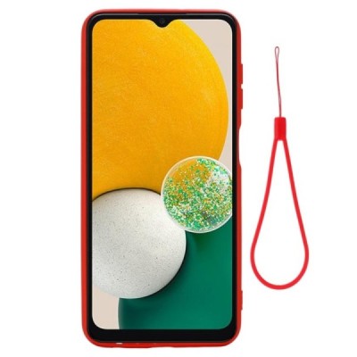 Samsung Galaxy A13 4G (SM-A135F, SM-A137F) „Shell“ cieta silikona (TPU) sarkans apvalks | vacins.lv