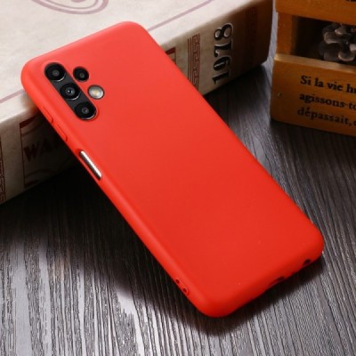 Samsung Galaxy A13 4G (SM-A135F, SM-A137F) „Shell“ cieta silikona (TPU) sarkans apvalks | vacins.lv