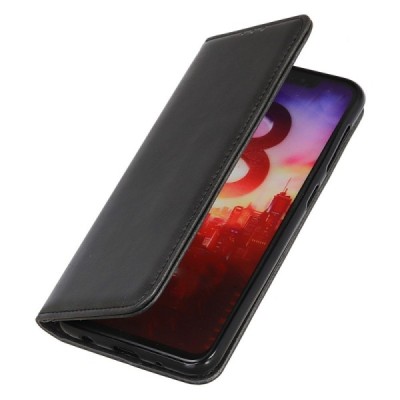 OnePlus Nord CE 2 „Split“ чёрный кожаный чехол-книжка | Vacins.lv