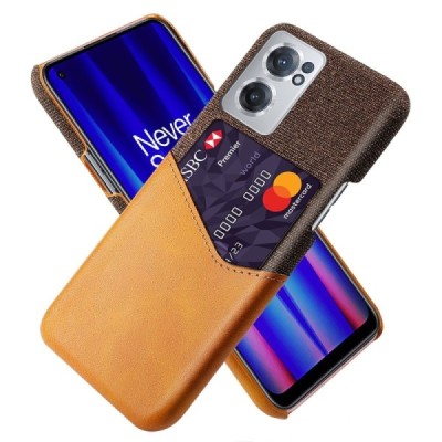 OnePlus Nord CE 2 „KSQ“ Shell brūns ādas apvalks ar iebūvētu karšu turētāju | Vacins.lv