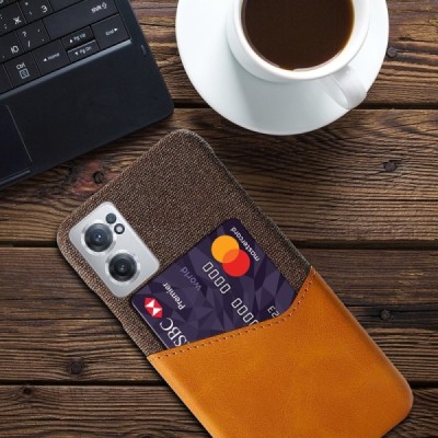 OnePlus Nord CE 2 „KSQ“ Shell brūns ādas apvalks ar iebūvētu karšu turētāju | Vacins.lv