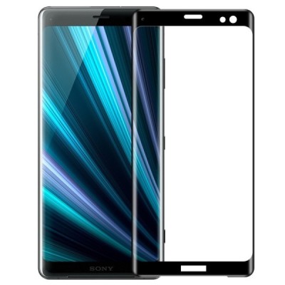 Sony Xperia XZ3 Mofi Tempered Glass melns ekrāna aizsargstikls / Vacins.lv