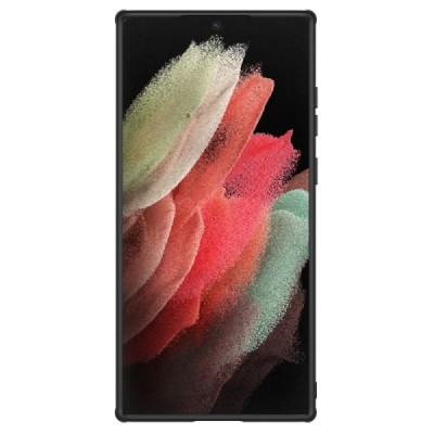 Samsung Galaxy S22 Ultra 5G (SM-S908X) „Nillkin“ Textured чёрный чехол, задняя часть с защитой камеры | Vacins.lv