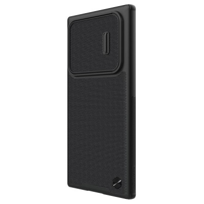 Samsung Galaxy S22 Ultra 5G (SM-S908X) „Nillkin“ Textured чёрный чехол, задняя часть с защитой камеры | Vacins.lv