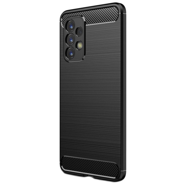 „Carbon“ твердый силиконовый чехол (TPU) - черный (Galaxy A53)