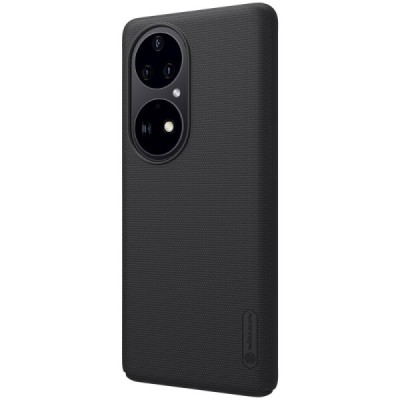 Huawei P50 Pro Nillkin Frosted Shield melns apvalks | vacins.lv
