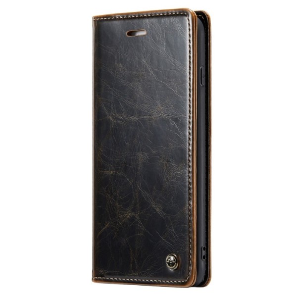 Кожиный чехол-книжка "CaseMe" - коричневый (iPhone 6 Plus / 6s Plus / 7 Plus / 8 Plus)