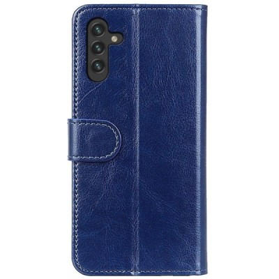 Samsung Galaxy A13 5G (A04s) atvēramais ādas zils maciņš (maks) | Vacins.lv