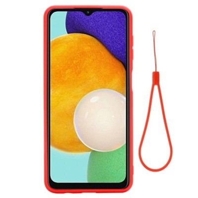 Samsung Galaxy A13 5G (A04s) „Shell“ cieta silikona (TPU) sarkans apvalks | vacins.lv