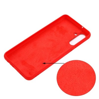 Samsung Galaxy A13 5G (A04s) „Shell“ cieta silikona (TPU) sarkans apvalks | vacins.lv