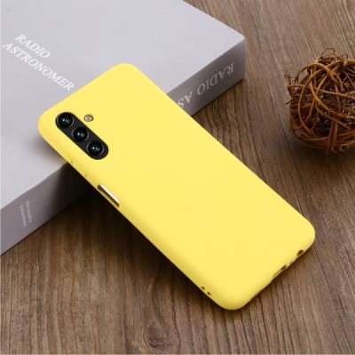 Samsung Galaxy A13 5G (A04s) „Shell“ cieta silikona (TPU) dzeltens apvalks | vacins.lv
