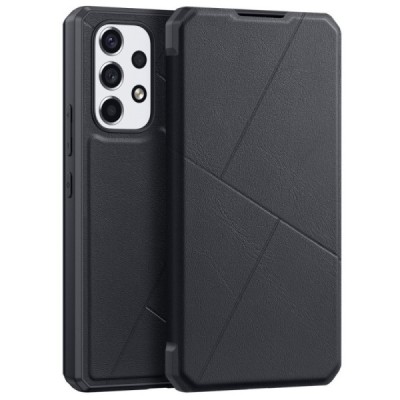 Samsung Galaxy A53 5G (SM-A536B) Dux Ducis Skin X sērijas melns ādas atvērams maciņš | Vacins.lv