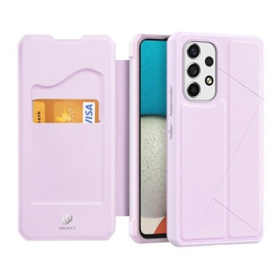 Samsung Galaxy A53 5G (SM-A536B) Dux Ducis Skin X sērijas rozs ādas atvērams maciņš | Vacins.lv