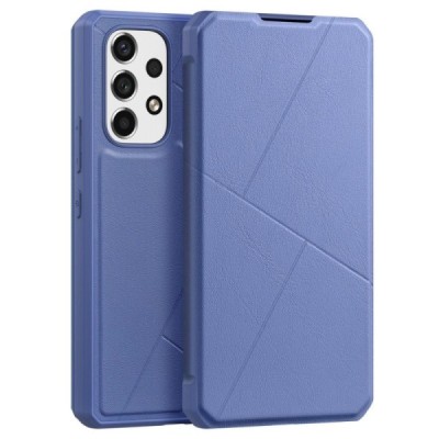 Samsung Galaxy A53 5G (SM-A536B) Dux Ducis Skin X sērijas zils ādas atvērams maciņš | Vacins.lv