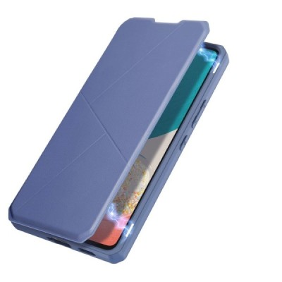 Dux Ducis Skin X серии Samsung Galaxy A53 5G (SM-A536B) синий кожаный чехол-книжка | Vacins.lv