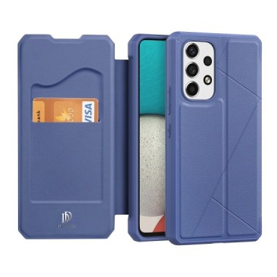 Dux Ducis Skin X серии Samsung Galaxy A53 5G (SM-A536B) синий кожаный чехол-книжка | Vacins.lv