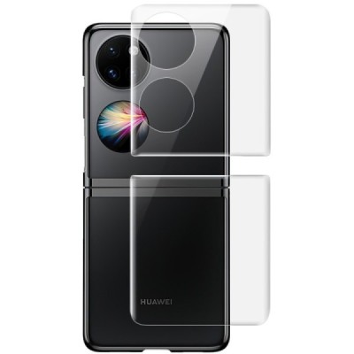 Huawei P50 Pocket прозрачные защитные пленки (полностью закрывающиеся) для экрана и задней части | Vacins.lv