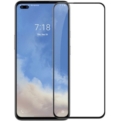 OnePlus Nord (Nord CE 5G, Nord 2 5G) Nillkin CP+ Pro 9H Tempered Glass усиленная защита, чёрное защитное стекло с полным покрыти