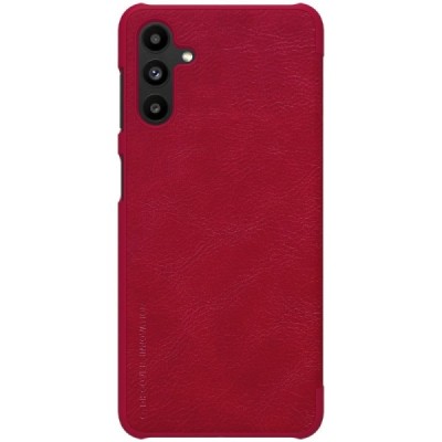 Greznais „Nillkin“ Qin sērijas ādas atvērams sarkans Samsung Galaxy A13 5G (A04s) | Vacins.lv
