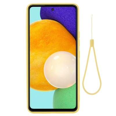 Samsung Galaxy A53 5G (SM-A536B) Shell (TPU) твердый силиконовый чехол - жёлтый | Vacins.lv