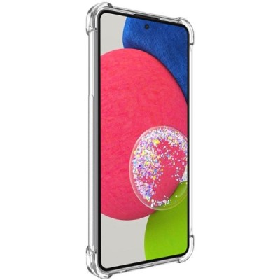 Samsung Galaxy A53 5G (SM-A536B) Imak усиленный твердый силиконовый чехол TPU прозрачный, задняя часть + защитная пленка для экр