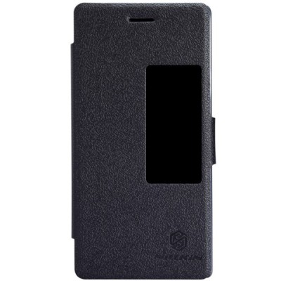 Huawei Ascend P7 „Nillkin“ Fresh atvēramais melns futrālis / Vacins.lv