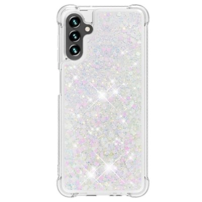 Твердый силиконовый чехол „Shine“ Kickstand (TPU) для Samsung Galaxy A13 5G (A04s), прозрачный | Vacins.lv