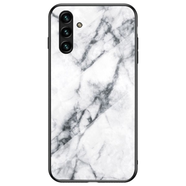 „Marble“ твердый силиконовый (TPU) чехол - белый (Galaxy A13 5G / A04s)