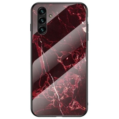 Samsung Galaxy A13 5G (A04s) „Marble“ cieta silikona (TPU) sarkans apvalks | vacins.lv