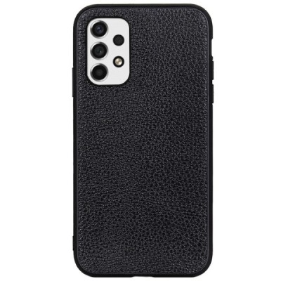 Samsung Galaxy A53 5G (SM-A536B) „Deluxe Leather“ melns ādas apvalks | Vacins.lv