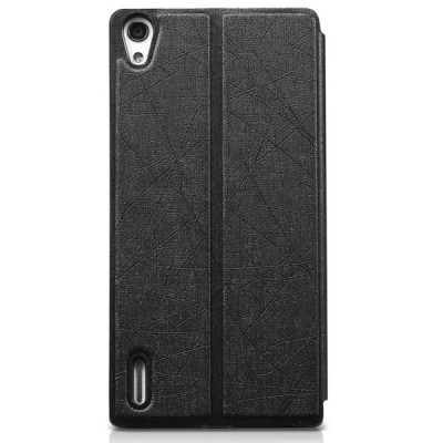 Huawei Ascend P7 ādas atvēramais melns TakeFans Charm maciņš / Vacins.lv