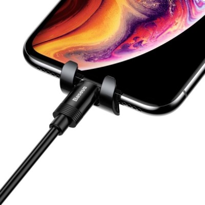 „Baseus“ Mini Gravity automašīnas telefona turētājs (restēm) - melns | Vacins.lv