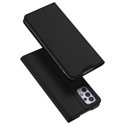„Dux Ducis“ Skin серии Samsung Galaxy A33 5G (SM-A336E) чёрный кожаный чехол-книжка | Vacins.lv