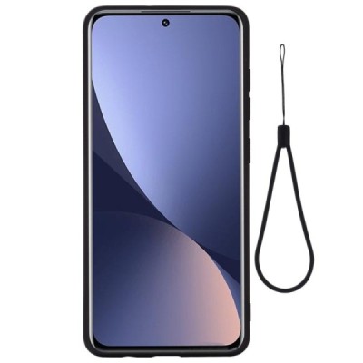 Xiaomi 12 „Shell“ cieta silikona (TPU) melns apvalks | vacins.lv