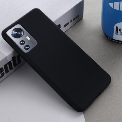 Xiaomi 12 „Shell“ cieta silikona (TPU) melns apvalks | vacins.lv