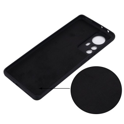 Xiaomi 12 Pro Shell (TPU) твердый силиконовый чехол - чёрный | Vacins.lv