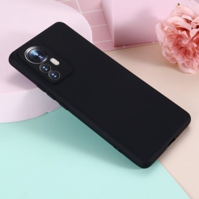 Xiaomi 12 Pro Shell (TPU) твердый силиконовый чехол - чёрный | Vacins.lv