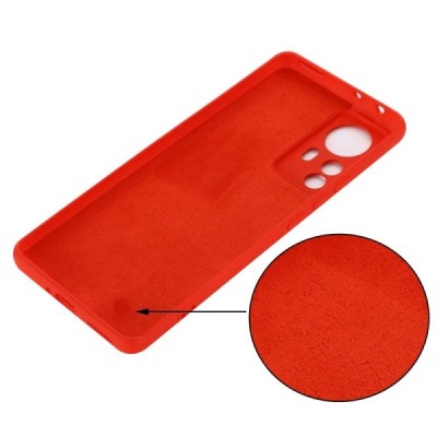 Xiaomi 12 Pro Shell (TPU) твердый силиконовый чехол - красный | Vacins.lv