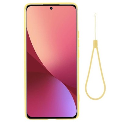 Xiaomi 12 Pro „Shell“ cieta silikona (TPU) dzeltens apvalks | vacins.lv