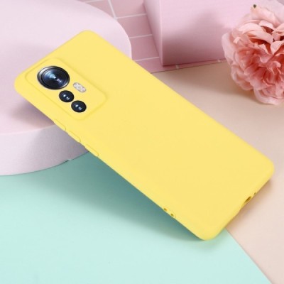 Xiaomi 12 Pro „Shell“ cieta silikona (TPU) dzeltens apvalks | vacins.lv