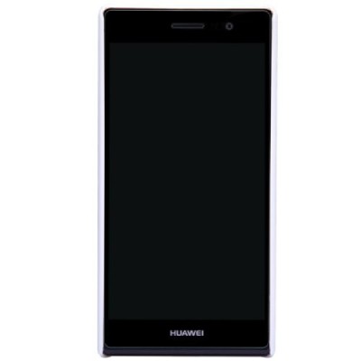 Nillkin Frosted Shield Huawei Ascend P7 baltas plastikinis dėklas + apsauginė ekrano plėvelė / Priedai.lt