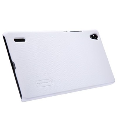 Nillkin Frosted Shield Huawei Ascend P7 baltas plastikinis dėklas + apsauginė ekrano plėvelė / Priedai.lt