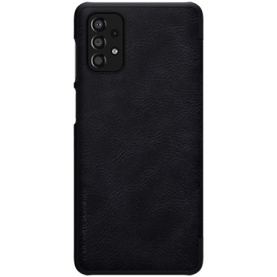 Greznais „Nillkin“ Qin sērijas ādas atvērams melns Samsung Galaxy A33 5G (SM-A336E) | Vacins.lv