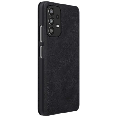 Greznais „Nillkin“ Qin sērijas ādas atvērams melns Samsung Galaxy A33 5G (SM-A336E) | Vacins.lv