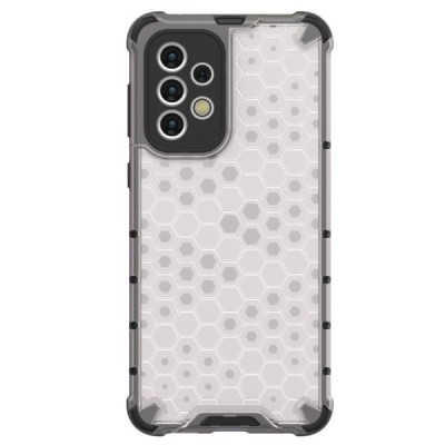 Honeycomb усиленная защита Samsung Galaxy A33 5G (SM-A336E) прозрачный твердый силикон (TPU) и пластиковый корпус | Vacins.lv