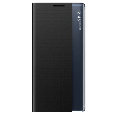 Samsung Galaxy A33 5G (SM-A336E) View Line открываемый чёрный кожаный чехол - книжка | Vacins.lv
